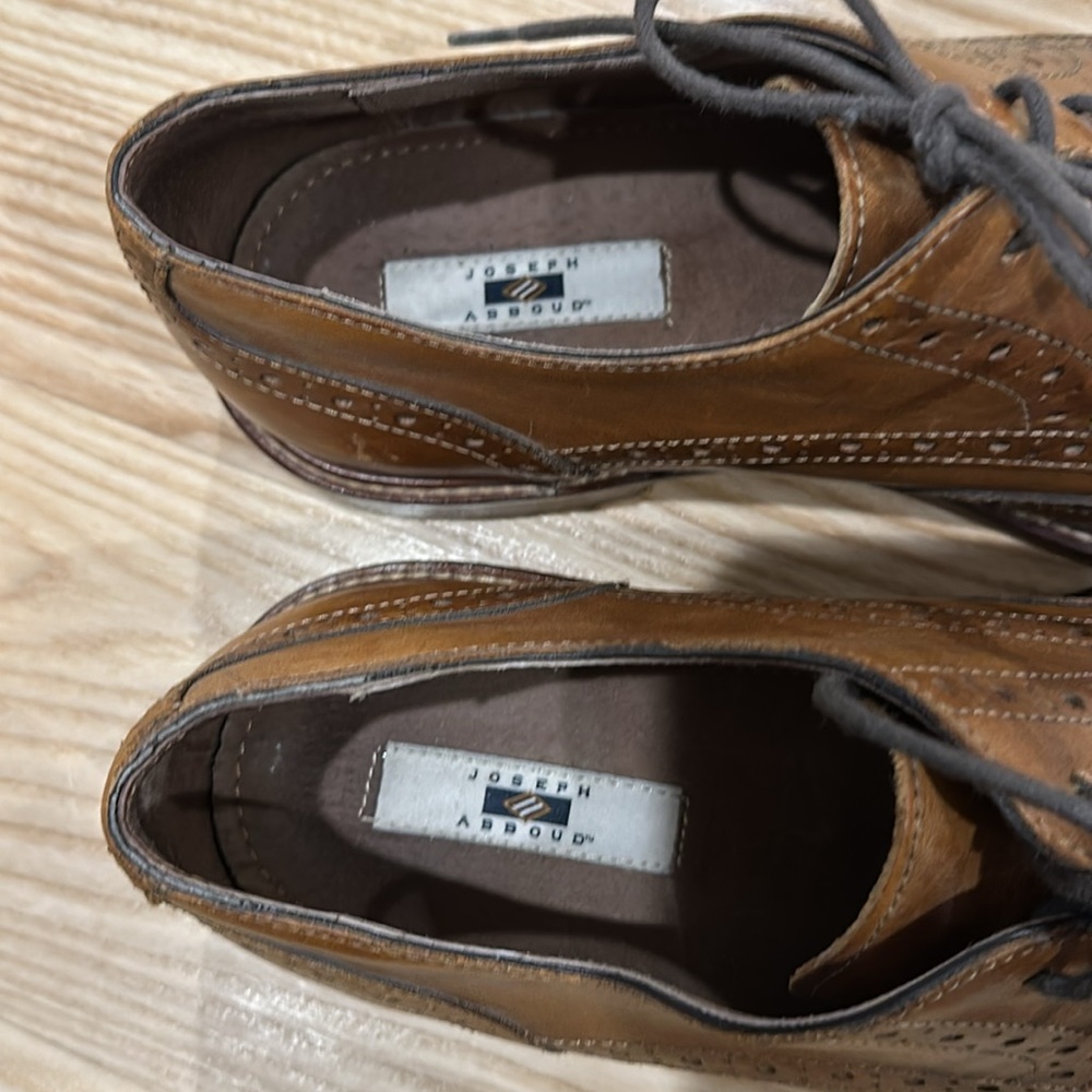 Joseph Abboud wingtip Oxford shoes - Picture 6 of 7